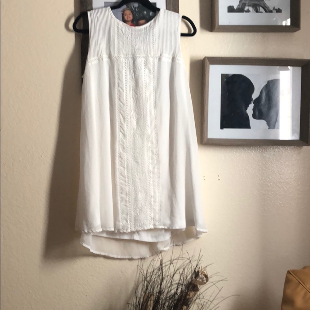 White fresh dress